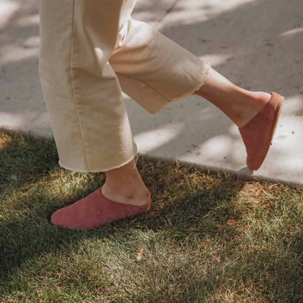 Poppy Barley The Cabin Shoe Pink Suede Size 6 - Picture 4 of 14